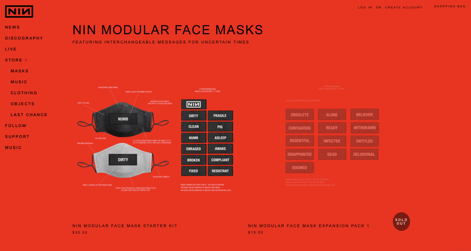 NIN Modular Mask